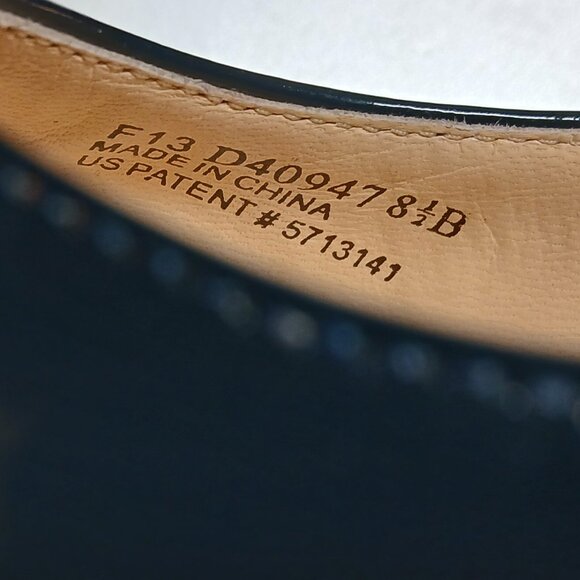 COLE HAAN "Air Nike" Navy Blue Patent Heeled Pumps 8.5M -EUC - Picture 12 of 12